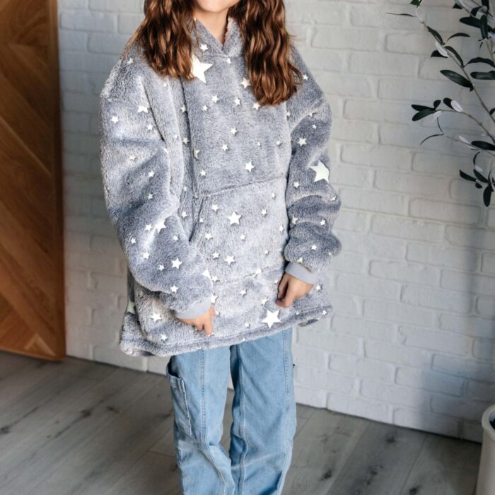 Kidsoversidehoodieblanketinstars25
