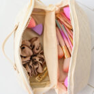 LargeCapacityQuiltedMakeupBaginCream11