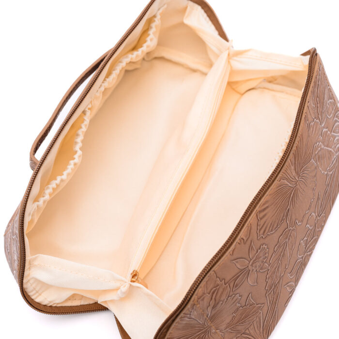 LifeInLuxuryLargeCapacityCosmeticBaginTan5